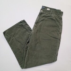 Vtg Levi's Silvertab Green Corduroy Carpenter Pants 36 X 31 Mens